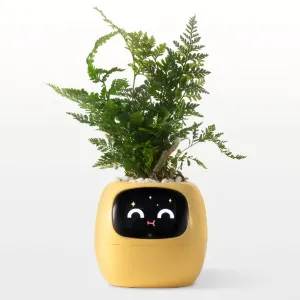 Умный цветочный горшок для растений Ivy Smart Planter Tuya горшок с комнатным растением смарт горшок - Жёлтый