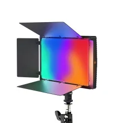 Прямоугольная LED лампа VL-1 RGB видеосвет со штативом 2 м для фото видео лампа для фона.Студийный свет
