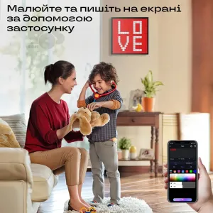Светильник умный пиксельный дисплей интерактивный дисплей Pixel Display 32x32 пикселей LED дисплей, картинка 2