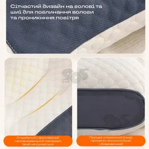 Ортопедическая подушка для сна 48x74 см для сна на боку для шеи анатомическая подушка для здорового сна, картинка 2