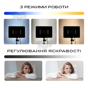 Прямоугольная лампа LED 2316 35W видеосвет для фото видео 23х16см со штативом 2,1 м. Студийный свет, картинка 2