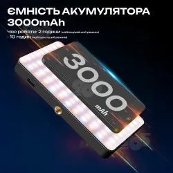 Цветной свет для видео M20 RGB цветная LED панель для фото и видеосъемки лампа для селфи с магнитом, картинка 2