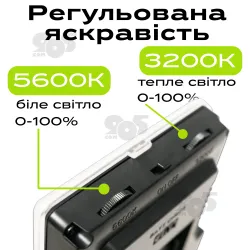 Портативный видеосвет Vl15-02 25W постоянный свет для съемки видео фото лампа для селфи. Студийный свет, картинка 2