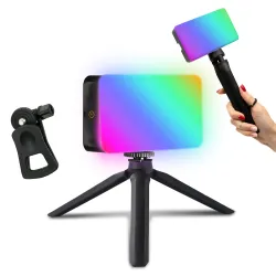 Видеосвет LED лампа RGB с треногой постоянный свет для фото RGB панель лампа для фона