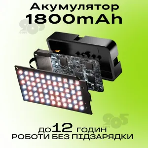 Видеосвет LED лампа RGB постоянный свет для фото цветной свет для видео накамерный свет с прищепкой, картинка 1