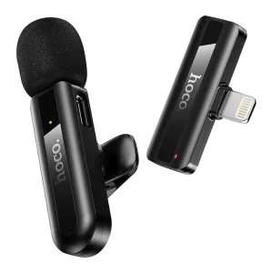 Микрофон петличка Hoco L20 Lightning беспроводной петличный микрофон для iphone айфона телефона
