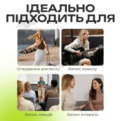 Микрофон петличка Hoco L20A Type-C Lightning двойной беспроводной петличный микрофон для iphone телефона, картинка 2