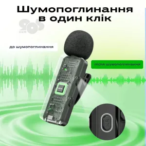 Беспроводной петличный микрофон для iPhone Boya BY-V1 V2.0 Lightning петличка для айфона телефона, картинка 1