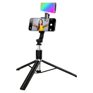 Видеосвет RGB со штативом для телефона R1L 170 см постоянный свет для фото RGB панель LED лампа для фона