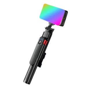 Відеосвітло RGB зі штативом для телефону з датчиком руху HOCO постійне світло для фото панель лампа для фону