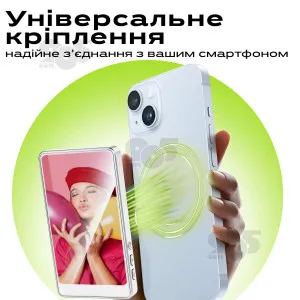Селфи монитор для телефона на магните дисплей для задней камеры магнитный экран для селфи - Белый (+ подарок), картинка 1