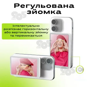 Селфи монитор для телефона на магните дисплей для задней камеры магнитный экран для селфи - Белый (+ подарок), картинка 2