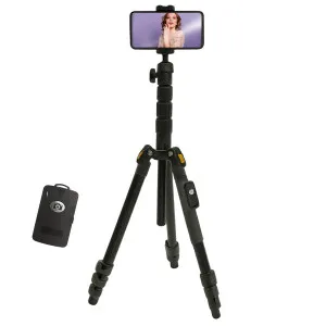 Штатив для телефона Yunteng VCT-180 тренога для фотоаппарата с уровнем и чехлом
