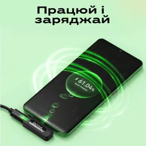 Микрофон петличный беспроводной iPhone Boya BY-V2 V2.0 Lightning петличка для айфона телефона, картинка 2