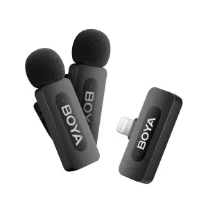 Микрофон петличный беспроводной iPhone Boya BY-V2 V2.0 Lightning петличка для айфона телефона