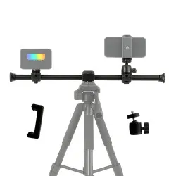 Горизонтальная штанга для штатива Yunteng VCT-369 для съёмки сверху с держателем для телефона