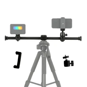 Горизонтальная штанга для штатива Yunteng VCT-369 для съёмки сверху с держателем для телефона