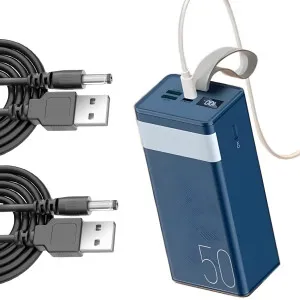 Повербанк для роутера REMAX RPP-321 на 50000 mAh + usb шнур для вайфай роутера 9В/12В — Синий
