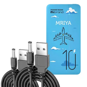 Повербанк для роутера Powerbank Mibrand Mriya 10000 mAh быстрая зарядка USB Type-C + usb шнур для вайфай роутера 9В/12В