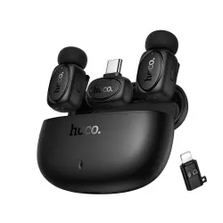 Микрофон петличка Hoco L19 Type-C Lightning двойной с зарядным кейсом