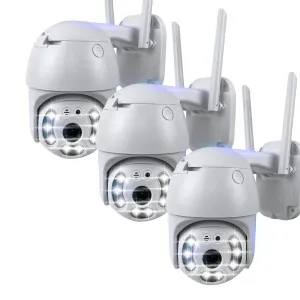 Набор 3 шт уличная поворотная IP камера видеонаблюдения WiFi V380 PRO поворотная 4 МП с удаленным доступом
