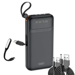 Повербанк для роутера XO PB-278 10000 mAh комплект питания Powerbank + 2 шт юсб шнура для вай фай роутера 9/12V