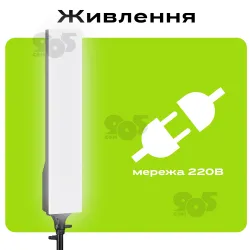 Відеосвітло UPOH RL-100 48х10 см 3000-6500K зі штативом 2,1 метр led панель для відео лампа для фотостудії фону. Студійне світло., картинка 2