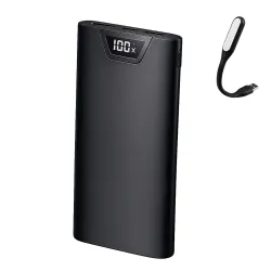 Повербанк VEN-DENS 20000mAh 22,5W Powerbank зовнішній акумулятор з швидкою зарядкою - Чорний