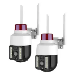 Комплект 2 шт Уличная ip камера видеонаблюдения IP WiFi Q15 v380 3 Мп поворотная с удаленным доступом с передачей на телефон