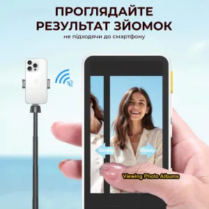 Магнитный селфи экран 4K Kingma Vl-PH02 Ultra для задней камеры телефона селфи монитор на магните MagSafe, картинка 2