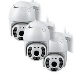 Набір 3 шт. Вулична поворотна IP камера відеоспостереження WiFi А6 V720 - 2 Мп камера вайфай зовнішнього спостереження для будинку