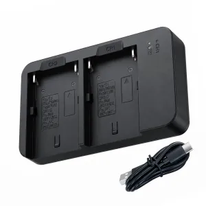 Двойное зарядное устройство для аккумуляторов NP-F F550 F750 F960