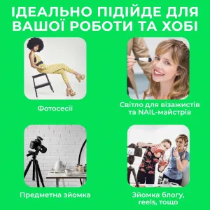 Комплект для предметної зйомки: штатив-журавель 190 см + LED-світло 35 Вт, картинка 2
