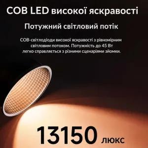 Портативный RGB видеосвет-прожектор 60 Вт со штативом, картинка 1