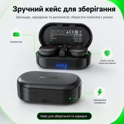 Беспроводной микрофон для телефона ACEFAST R3 Type-C, 2 петлички с зарядным кейсом, картинка 2