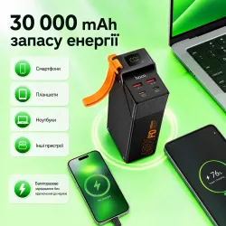 Повербанк для ноутбука HOCO DB100 30000 mAh 65W зі швидким заряджанням Power Delivery , картинка 2