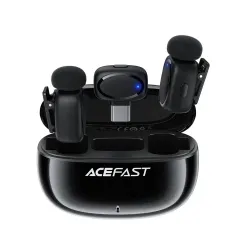 Подвійний бездротовий мікрофон для телефону ACEFAST Type-C з ефектом бурундука та зарядним кейсом