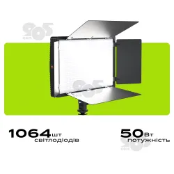 Прямокутна LED-лампа Pro LED U800 відеосвітло для фото, відео 29х17 см зі штативом 2,1 метр лампа для фону, картинка 1