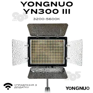 Прямокутна LED лампа Yongnuo YN-300 III постійне світло для фото, відео. Відеосвітло. Студійне світло., картинка 1