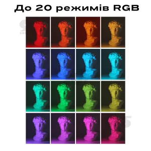 Відеосвітло LED-лампа W140 RGB з триногою постійне світло для фото RGB-панель лампа для фону, картинка 2