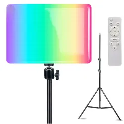 Видеосвет LED PM-26 RGB постоянный свет для фото, видео со штативом 2,1 метр. Студийный свет.