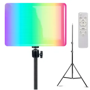 Видеосвет LED PM-26 RGB постоянный свет для фото, видео со штативом 2,1 метр. Студийный свет.