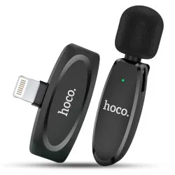 Профессиональный беспроводной петличный микрофон Hoco L15 Lightning петличка для телефона