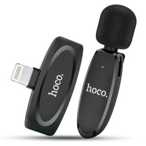 Профессиональный беспроводной петличный микрофон Hoco L15 Lightning петличка для телефона