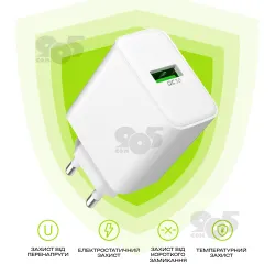 Блок питания для телефона, кольцевых ламп, без USB кабеля, картинка 1