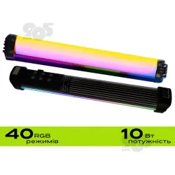 Светодиодная лампа RGB стик 30 см на магнитах для фото и видеосъёмки стик лампа жезл для селфи , картинка 1