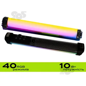 Светодиодная лампа RGB стик 30 см на магнитах для фото и видеосъёмки стик лампа жезл для селфи , картинка 1