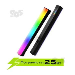Світлодіодна лампа RGB stick M09 30 см з триногою відеосвітло для селфі лампа для тік току селфі стік лампа жезл, картинка 1