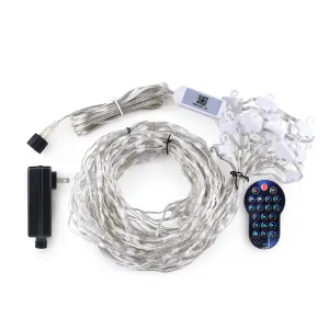 Світлодіодна смарт гірлянда штора 3х2 м SFK-08 LED rgb гірлянда з керуванням зі смартфона на вікно з пультом