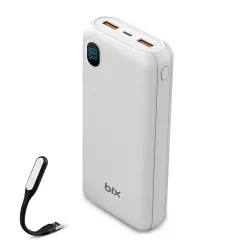 Повербанк Bix PB23 20000 mAh 22.5W Power bank внешний аккумулятор с быстрой зарядкой для телефона - Белый